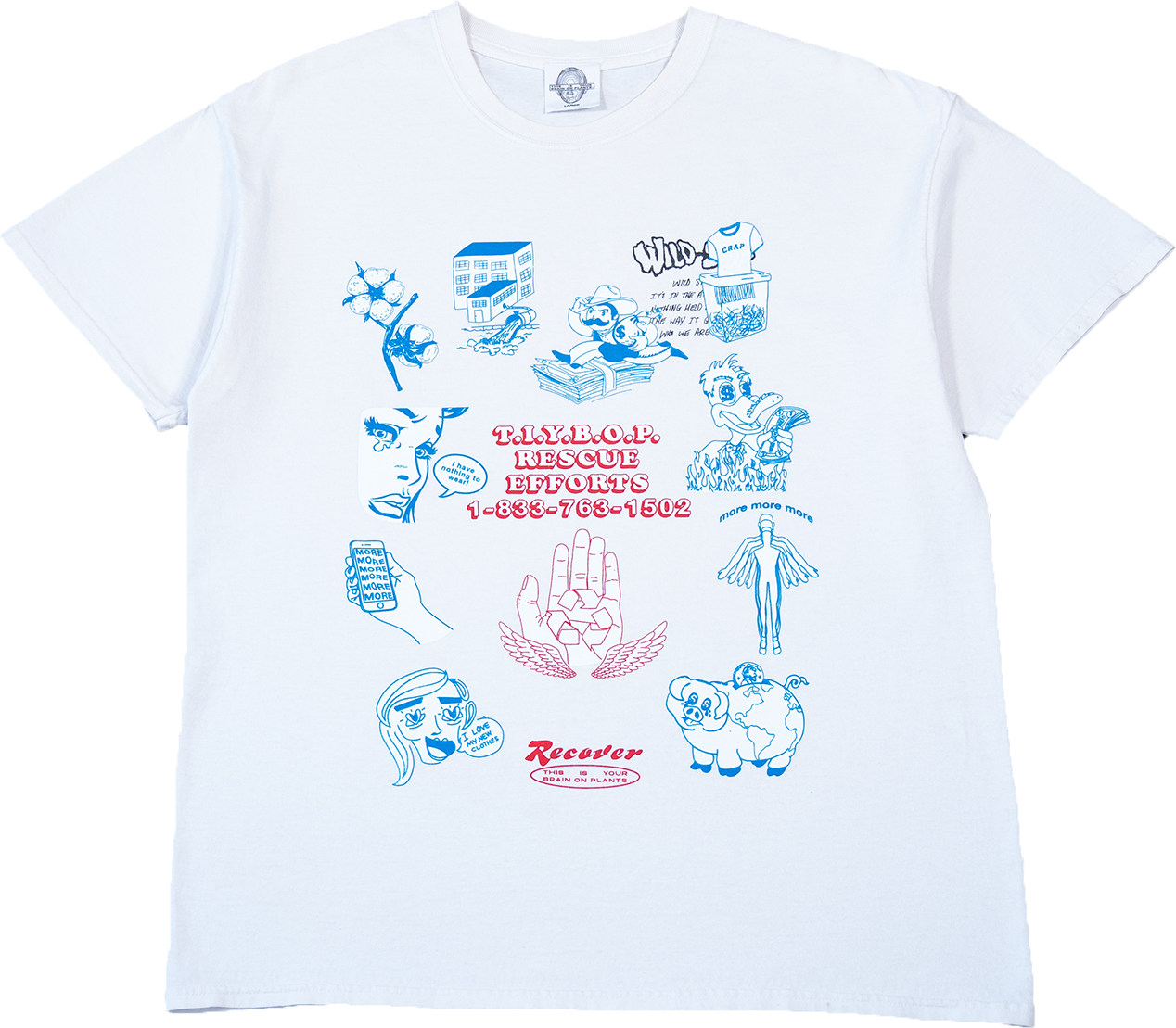 Rescue Efforts Rework Graphic Tee - Large