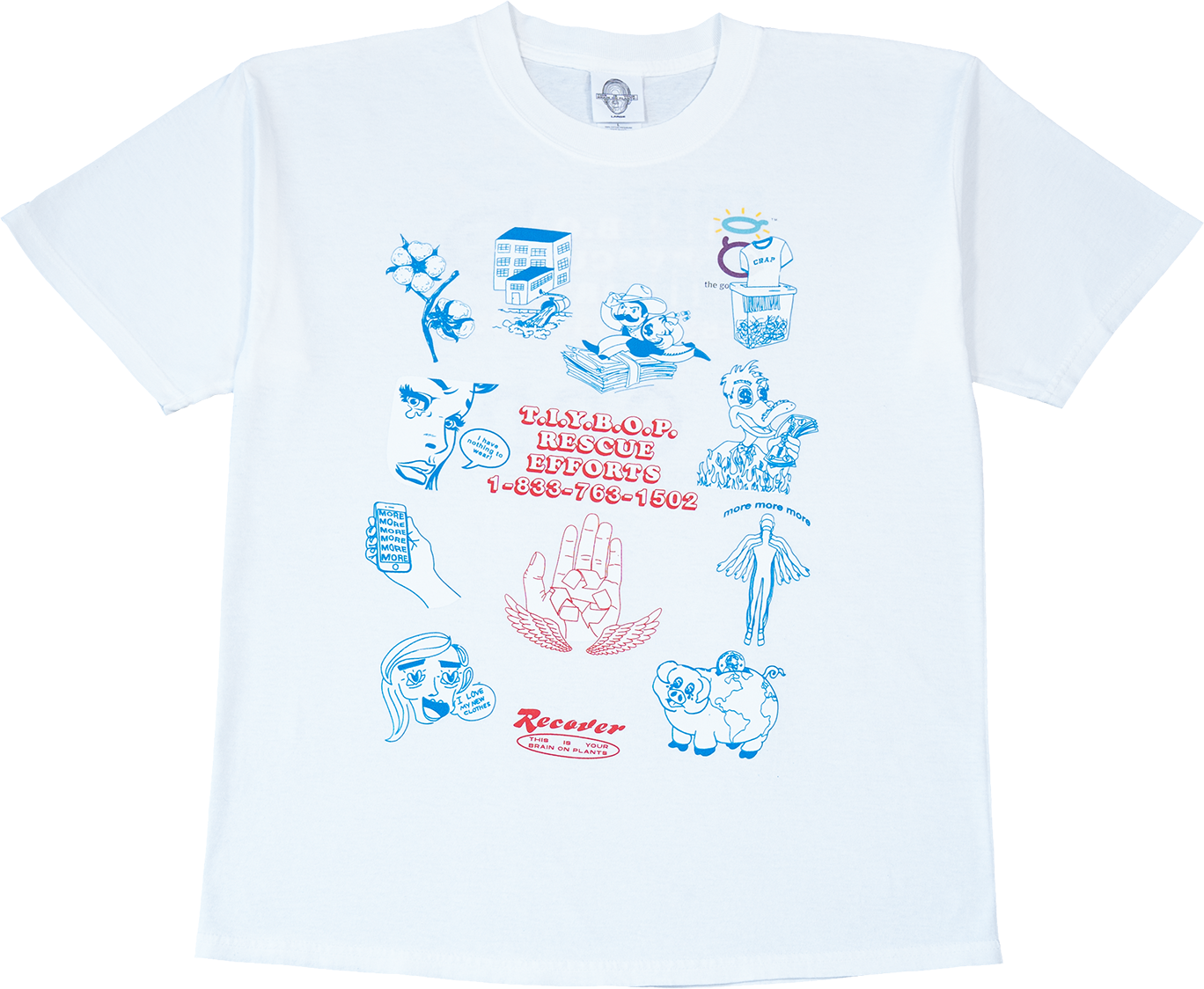 Rescue Efforts Rework Graphic Tee - Large