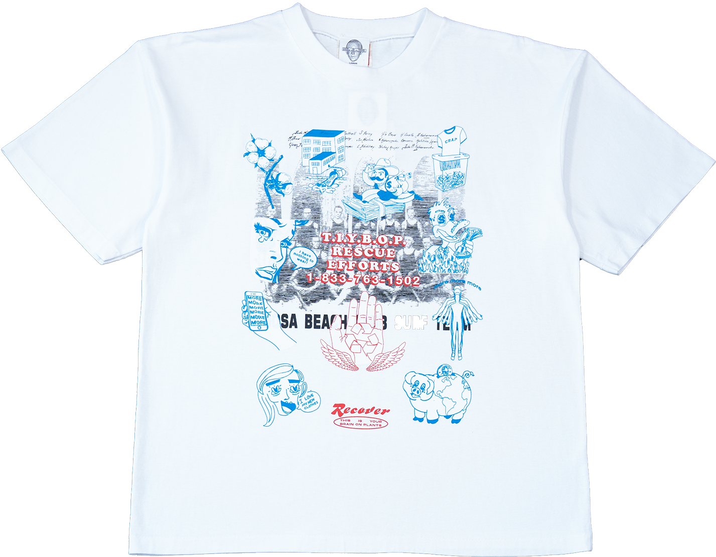 Rescue Efforts Rework Graphic Tee - Large