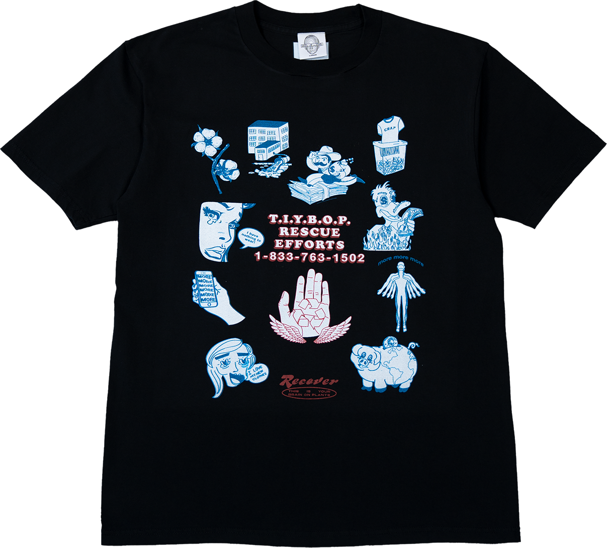 Rescue Efforts Rework Graphic Tee - Large