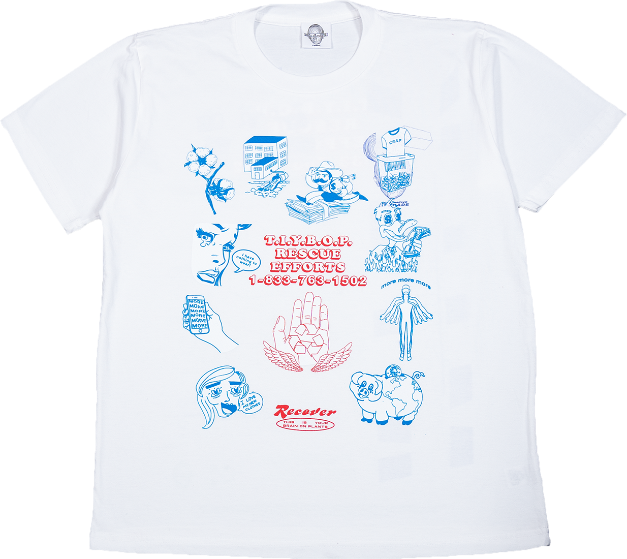 Rescue Efforts Rework Graphic Tee - Large