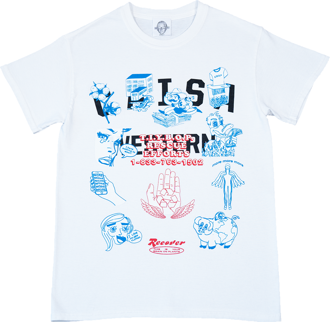 Rescue Efforts Rework Graphic Tee - Small