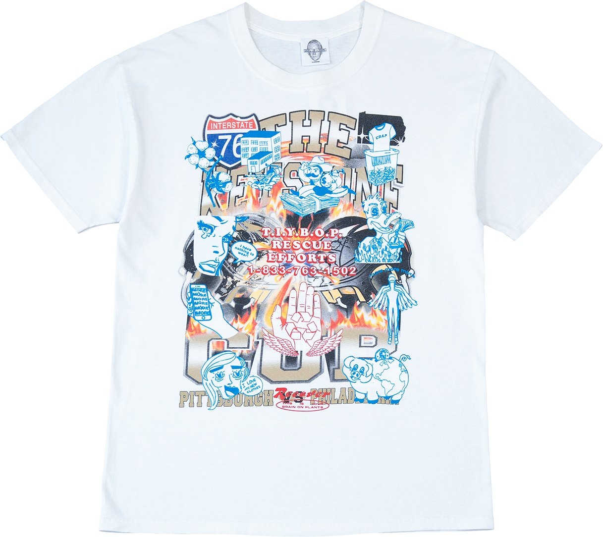 Rescue Efforts Rework Graphic Tee - Large