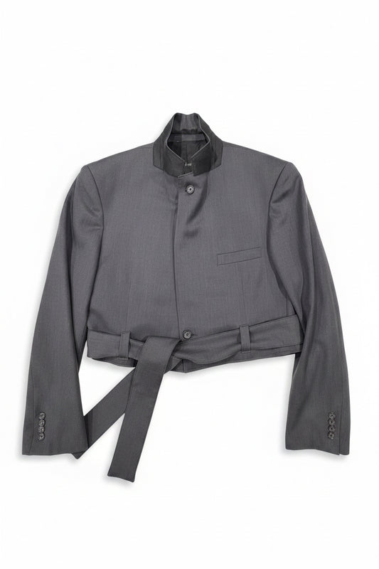 Boxy belt blazer #11