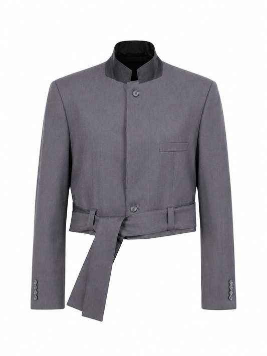 Boxy belt blazer #13