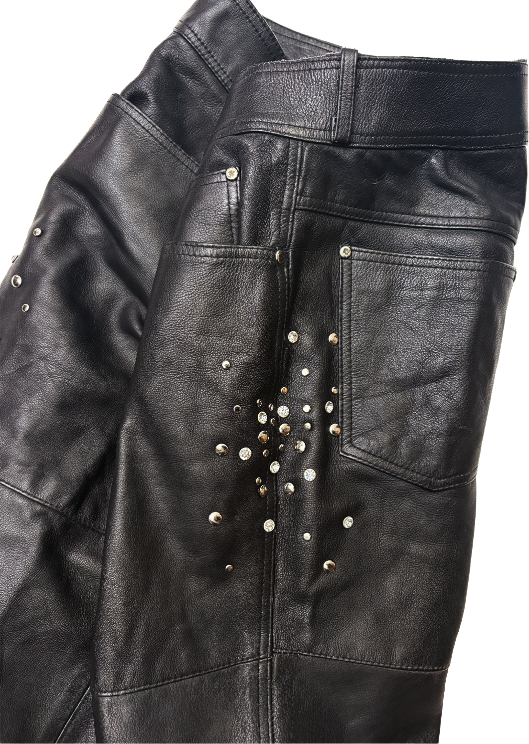F/W 26 STUDDED LEATHER PANTS