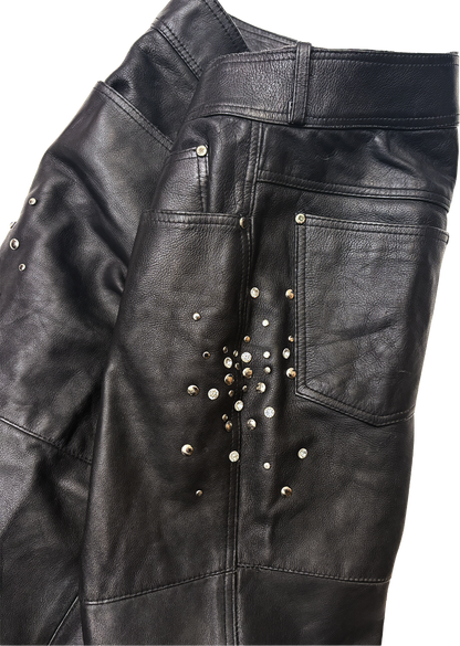 F/W 26 STUDDED LEATHER PANTS
