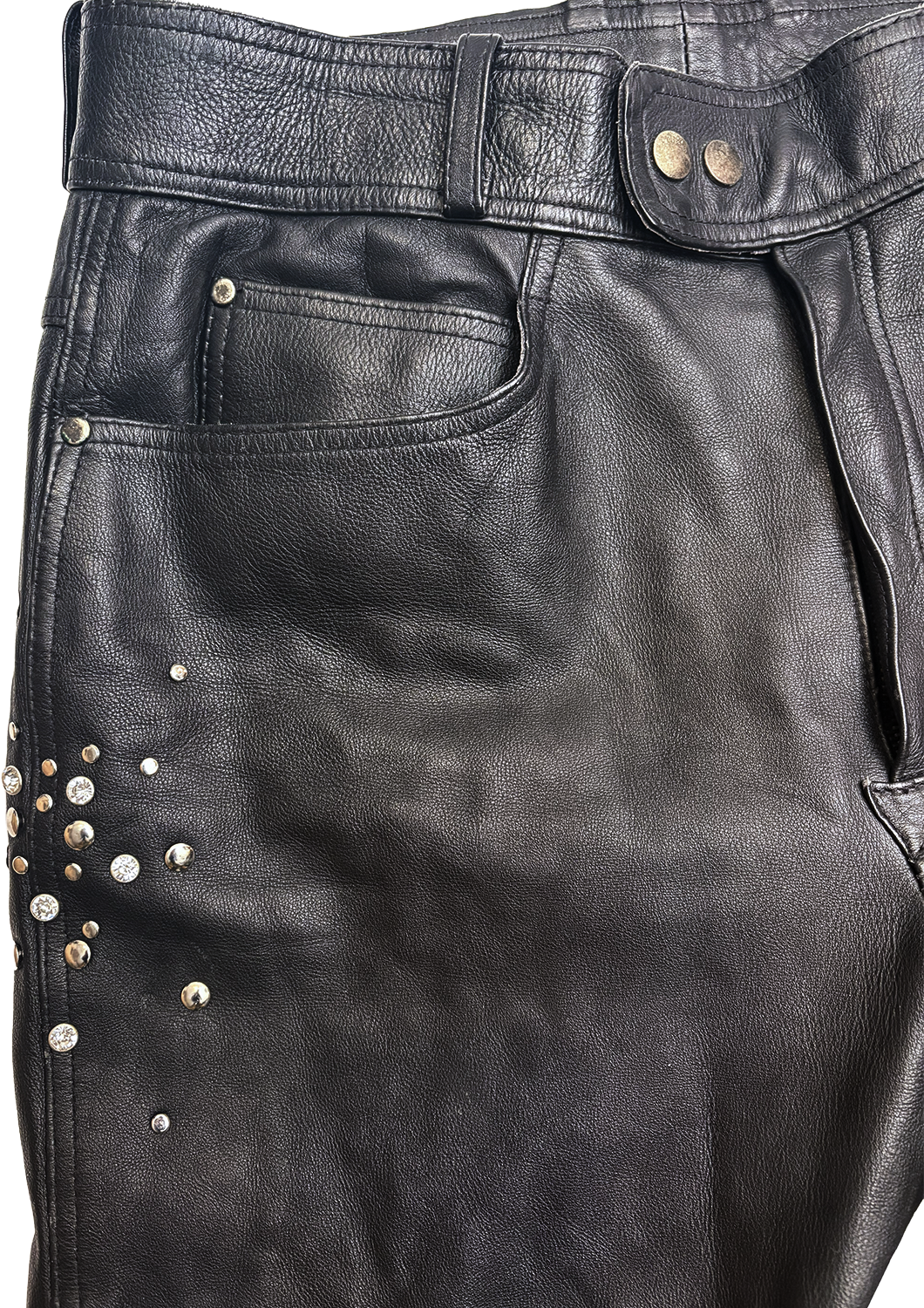 F/W 26 STUDDED LEATHER PANTS