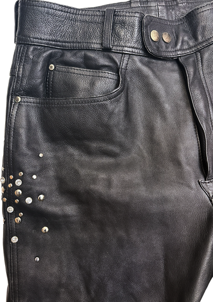 F/W 26 STUDDED LEATHER PANTS