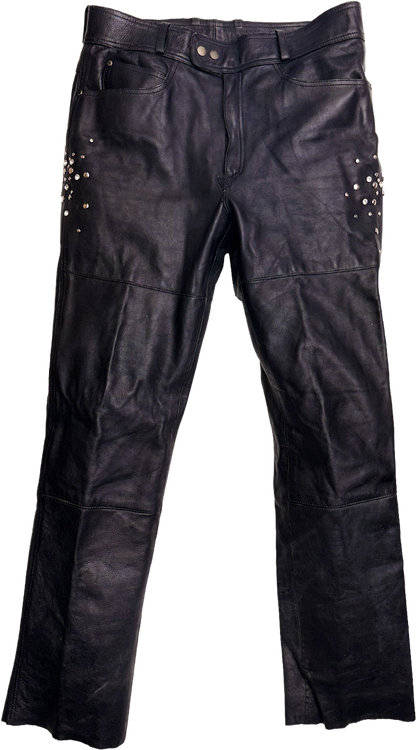 F/W 26 STUDDED LEATHER PANTS