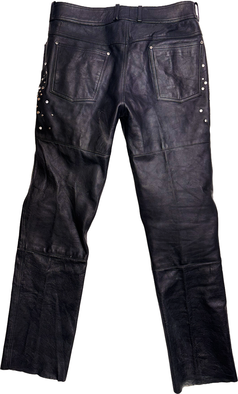 F/W 26 STUDDED LEATHER PANTS