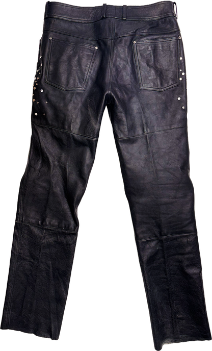F/W 26 STUDDED LEATHER PANTS